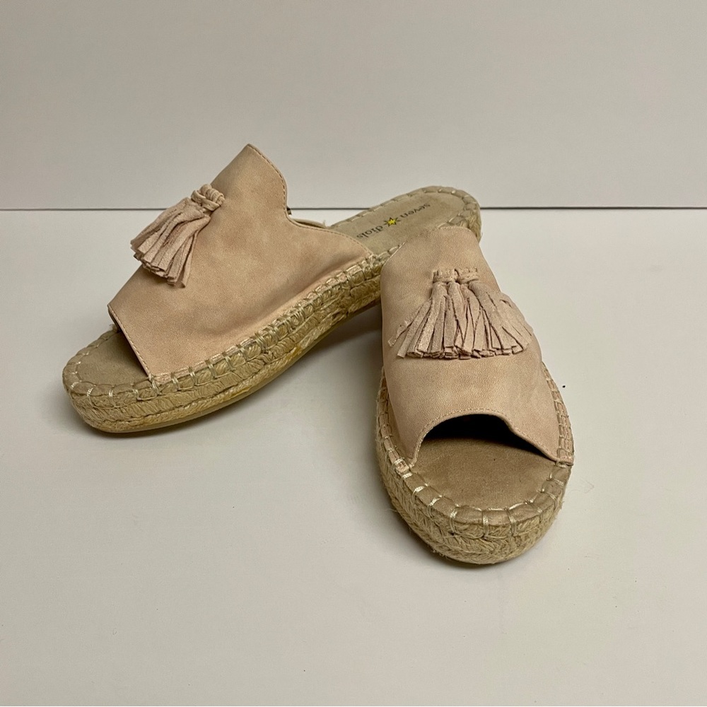New Seven Diols suede espadrilles, size 8